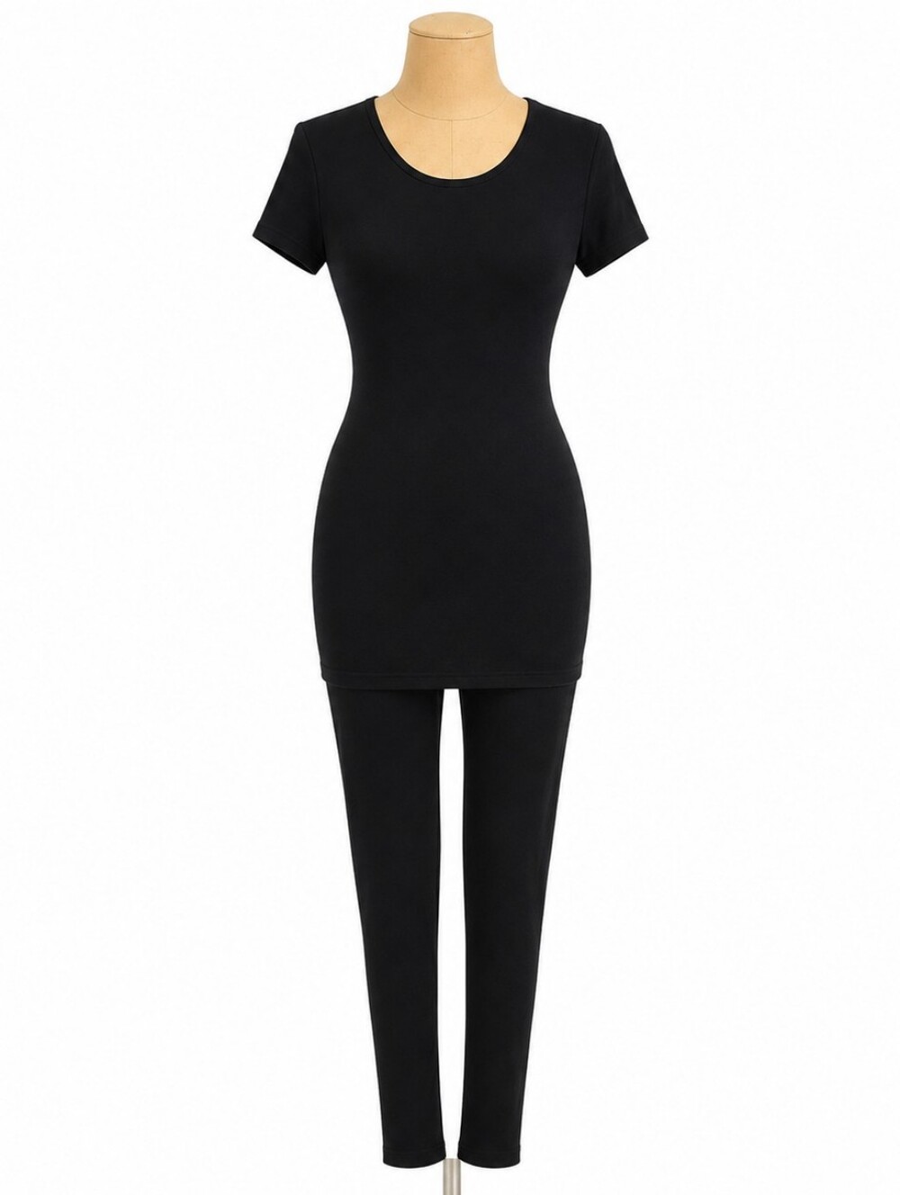 Fashion Nova Black Short Sleeve Bodycon Jumpsuit Size S